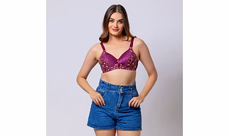 Floral Fun Lightly Padded Non-Wired Full Cup Bra