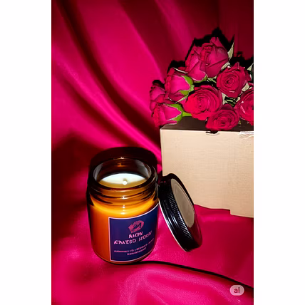 Soya wax scented Ambar Jar candle-2