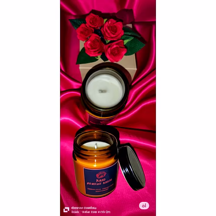 Soya wax scented Ambar Jar candle-3