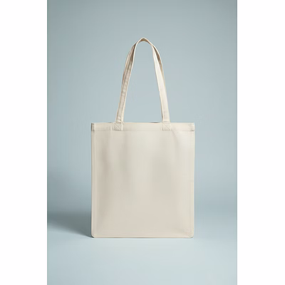 pure cotton tote bag for shopping & grocery | eco-friendly reusable cloth carry bag | washable & durable with long handles
