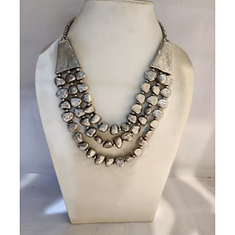 metal beads necklace nk14230a
