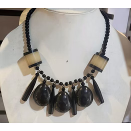 nk14040 horne beads necklace