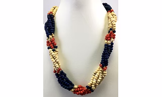 NK10784 BONE BEADS NECKLACE
