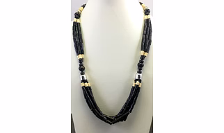 NK10785 BONE BEADS NECKLACE