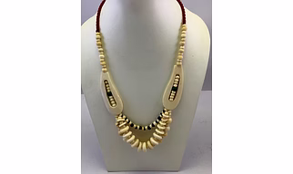 NK11119 BONE BEADS NECKLACE