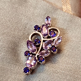 amethyst brooch