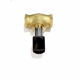 plumbees 1" flush cock high flow wall-mount chrome finish