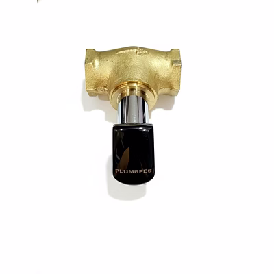 plumbees 1" flush cock high flow wall-mount chrome finish