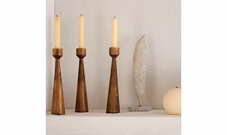 Wooden candle stand