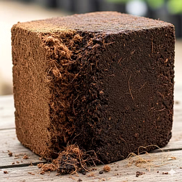 parama global 100% natural cocopeat block 5kg - for home gardening & hydroponics
