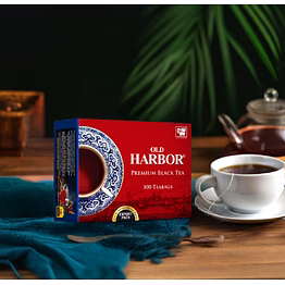 old harbor premium black tea 100 tea bags without envelope-2 gm/sachet