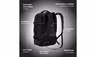 TPB01 Unisex Bag with Number Lock, Expandable Storage & USB Charging Port