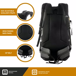 trawoc alpha 50l travel backpack water resistant bag for trekking hiking