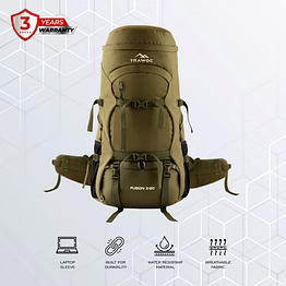 trawoc fusion x 50l travel backpack front & top open for hiking and trekking