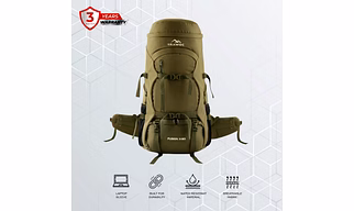FUSION X 50L Travel Backpack   Front & Top Open for Hiking and Trekking