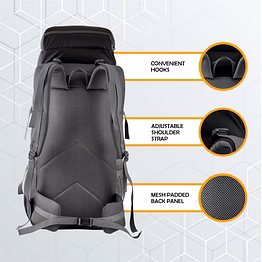 trawoc ember 60 l travel backpack hiking trekking camping bag for men & women