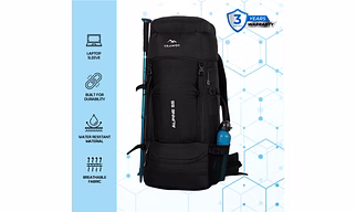 ALPINE 55L Travel Backpack Front & Top Loading Hiking Trekking Bag