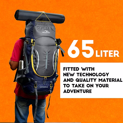 trawoc cliffhiker 65l internal frame travel backpack trekking camping bag
