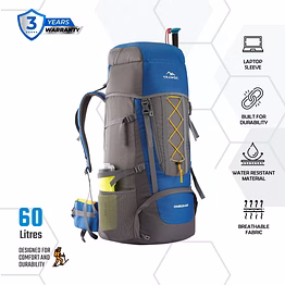 trawoc omega 60l travel backpack trekking hiking bag for men & women