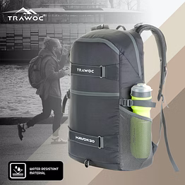 trawoc havok 30l travel unisex laptop bag for office and day trip