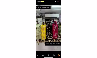 Pure crape hand work ladies suit