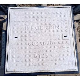 fibrodrain frp manhole cover 600mm x 600mm md 12.50mt