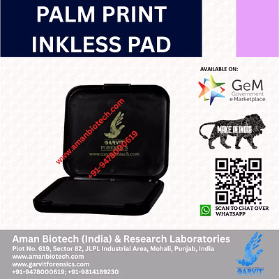garvit® palm print inkless pad
