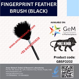 garvit® fingerprint feather brush (black)