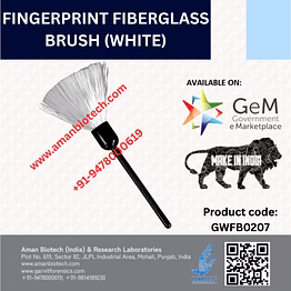 garvit® fingerprint fiberglass brush (white)