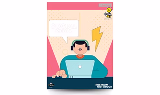 Vidya Stationery Premium Notebook  | 172 Pages | Single Line | Eco-Friendly