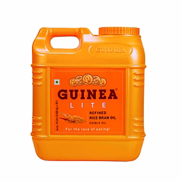 guinea lite refined rice bran oil -15l jar