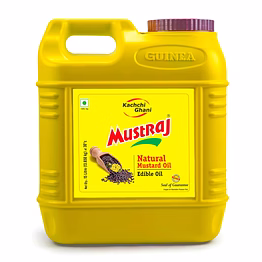 mustraj kachi ghani mustard oil – 15l jar
