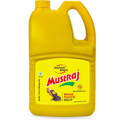 mustraj premium mustard oil – 5l jar
