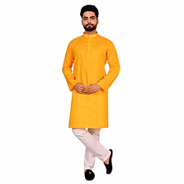 mahanubhav blended cotton kurta set for men
