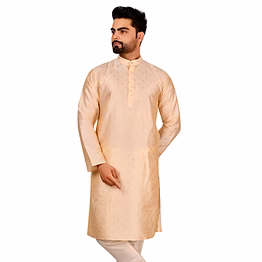 mahanubhav men's printed silk kurta sets