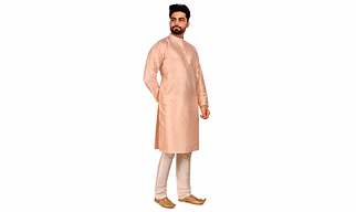 Men's Printed Silk Kurta Sets