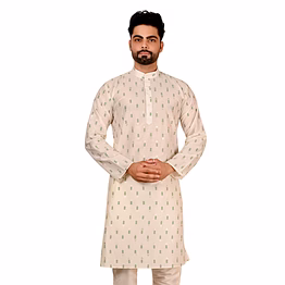 mahanubhav men's floral silk kurta set