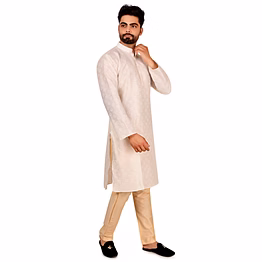 mahanubhav designer geometrical printed silk kurta set for men
