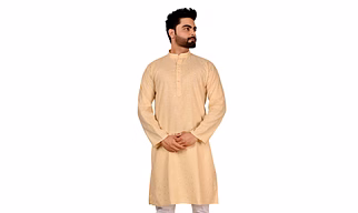 Cotton Printed Kurta Set For Men