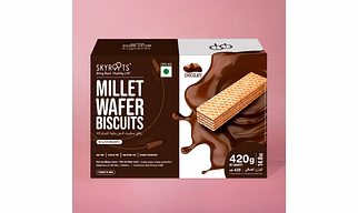 Millet Wafer Biscuits Chocolate (70gmX 6 Packs)