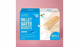 Millet Wafer Biscuits Vanilla (70gm X 6 Packs)