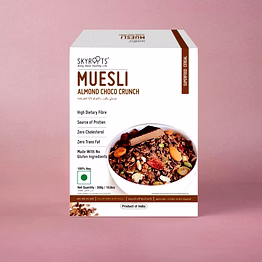 skyroots almond choco crunch muesli