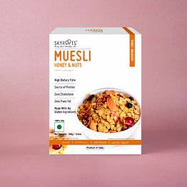 skyroots honey & nuts muesli