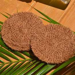 goli soda natural coconut coir round stitched dishwashing scrub pads