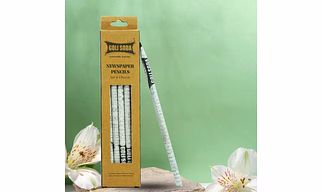 GOLI SODA Upcycled Plain Newspaper Pencils (Pack of 10)