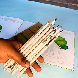 goli soda newspaper colour pencils ( 10 colours )