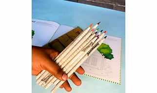 Goli Soda Newspaper Colour Pencils ( 10 Colours )