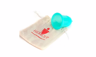 Goli Soda Her Cup Reusable Menstrual Cup for Women - Teal