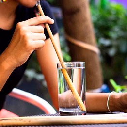 goli soda reusable bamboo straws with easy carry travel pouch