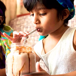 goli soda - stainless steel bent drinking straws - eco friendly/washable / reusable
